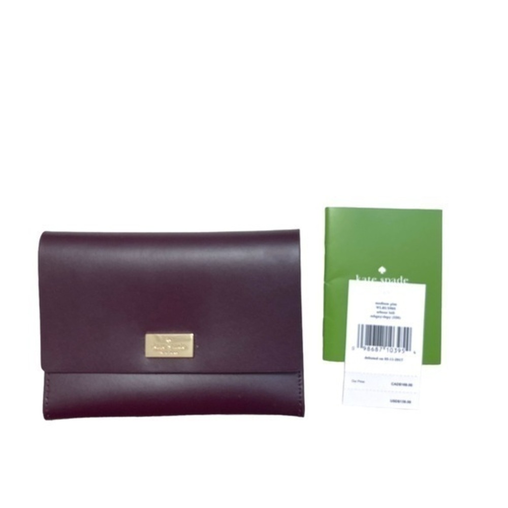 Kate Spade Medium Pim Arbour Hill color Mahogany purple